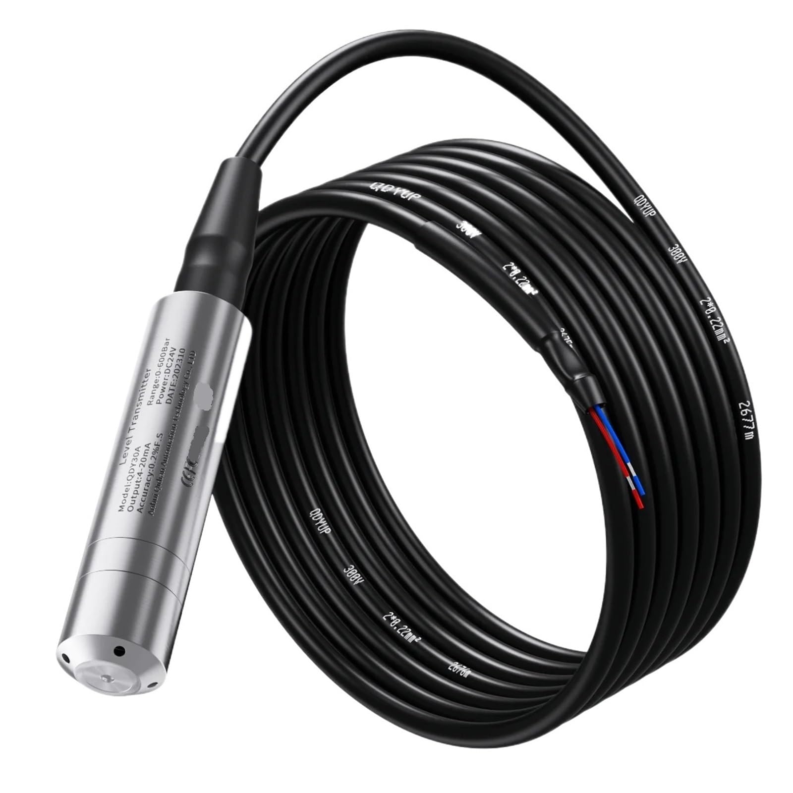 Transmetteur de niveau de liquide submersible 24VDC 4-20mA