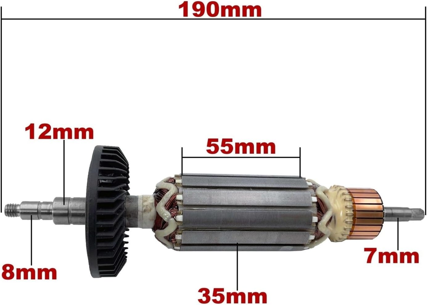AC 220V 240V Armature Rotor Angle Grinder,(Compatible For MAKITA,for 9565CVR 9565PC 9565PCV 9564CV 9565C 9565CV 515228-2)
