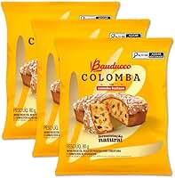 Mini Colomba de Páscoa Frutas Bauducco Kit 3 unidades 80g
