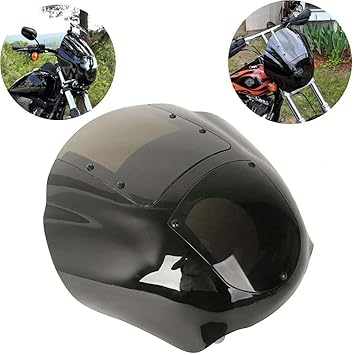 Amazon Com Xfmt Detachable Quarter Fairing Kit Smoke Windshield For Harley Sportster Xl 8 10 N Iron Xl8 Dyna Requires The Installation Of Docking Hardware Kit P N 96a Automotive