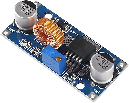 Miniatura 4 de 5PCS DC-DC 5A 4-38V Entrada a 1.25-36V Salida Ajustable Reductor Regulador Modulo 12V24V36V a 3.3V5V12V24V 75W Regulador de voltaje de gran potencia