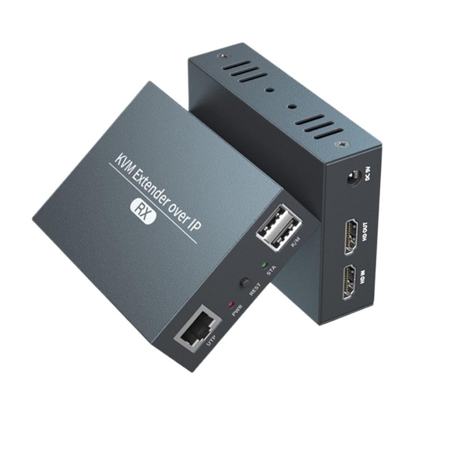 HDMI KVM Extender Over IP RJ45 Ethernet Network KVM Extender USB HDMI 200M UTP/STP KVM Extender CAT5 CAT6 (1x TX and 1x RX, 1x EU Power Plug)-image-13