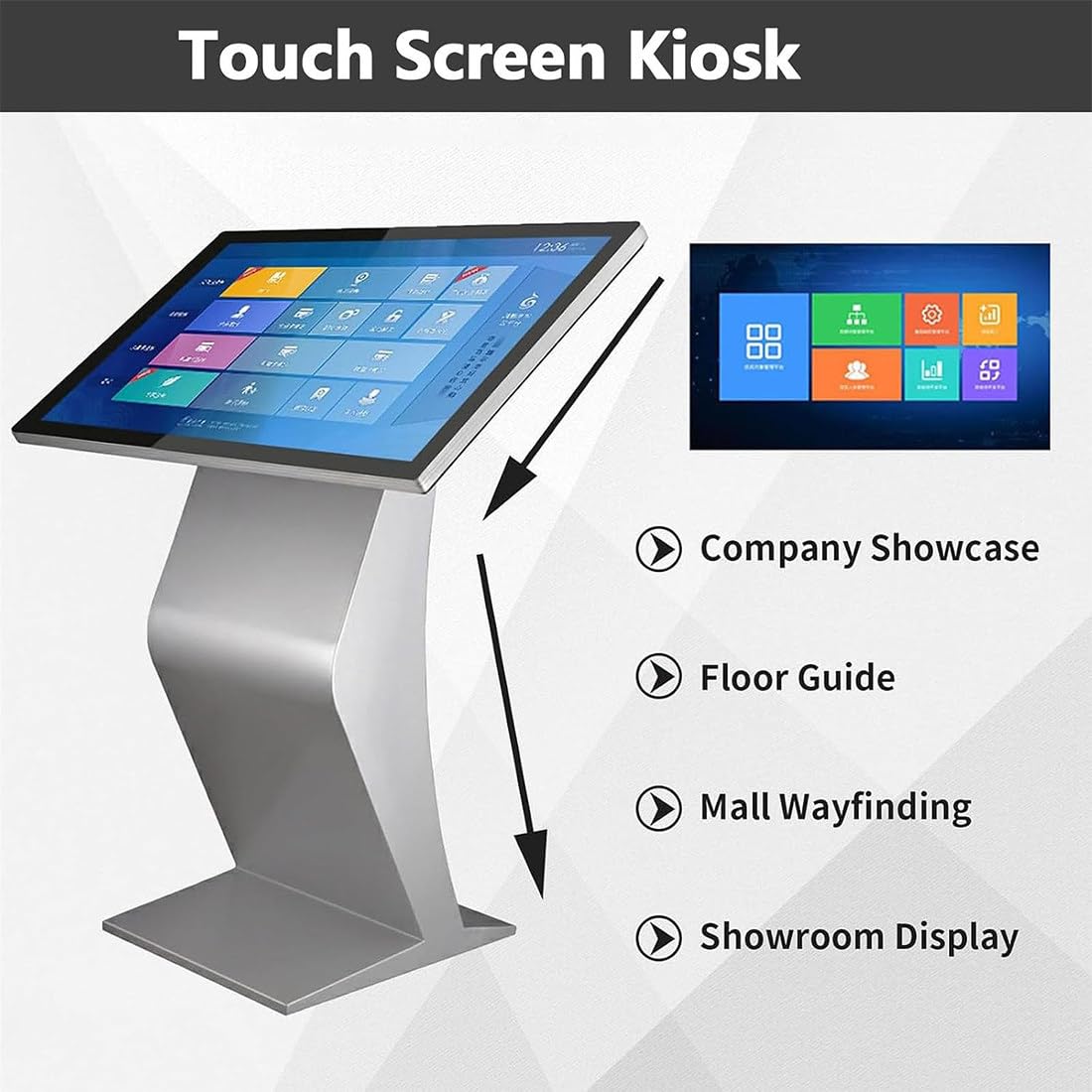 Chiosco Touchscreen 32",Display Interattivo per Digital Signage Android