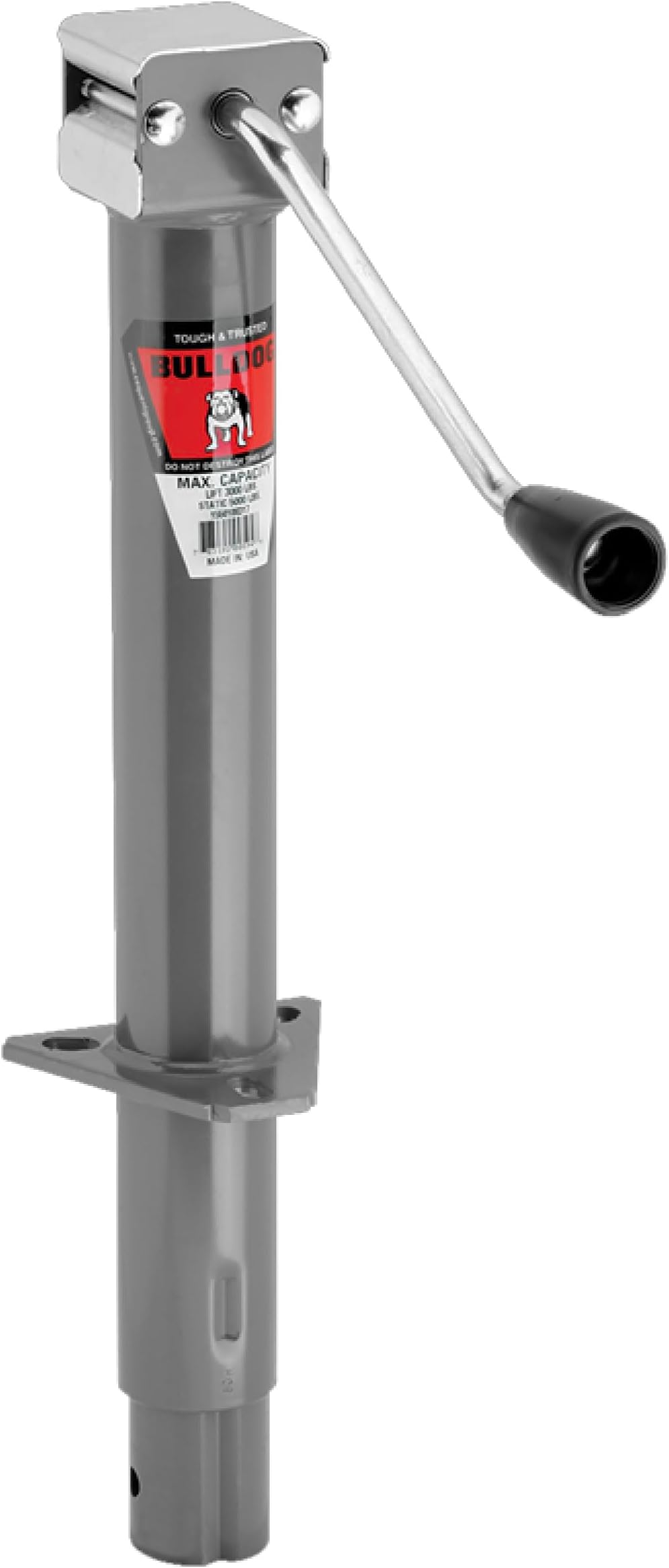 Bulldog 1550100317 A-Frame Trailer Jack,silver,3,000 lbs.