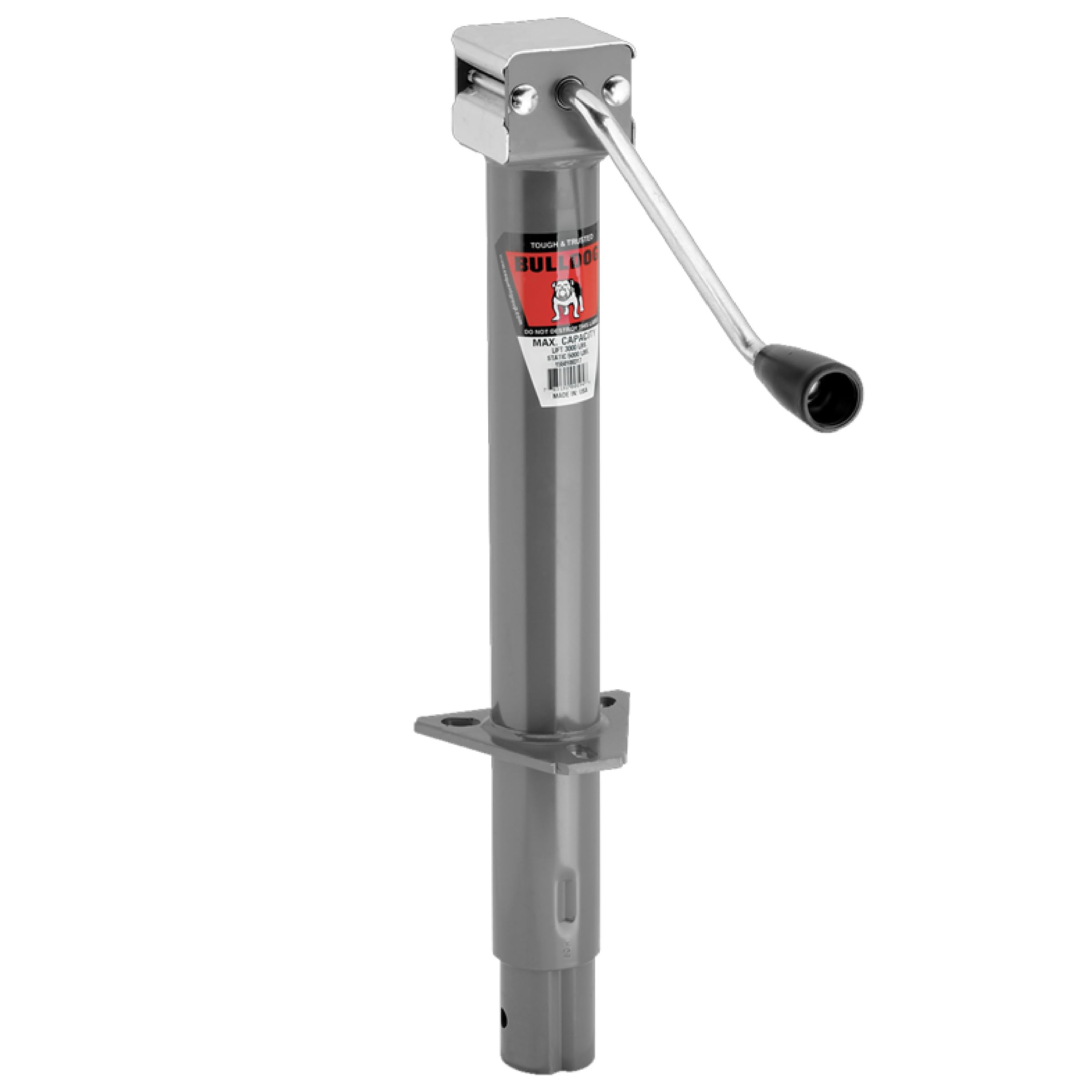 Bulldog 1550100317 A-Frame Trailer Jack,silver,3,000 lbs.