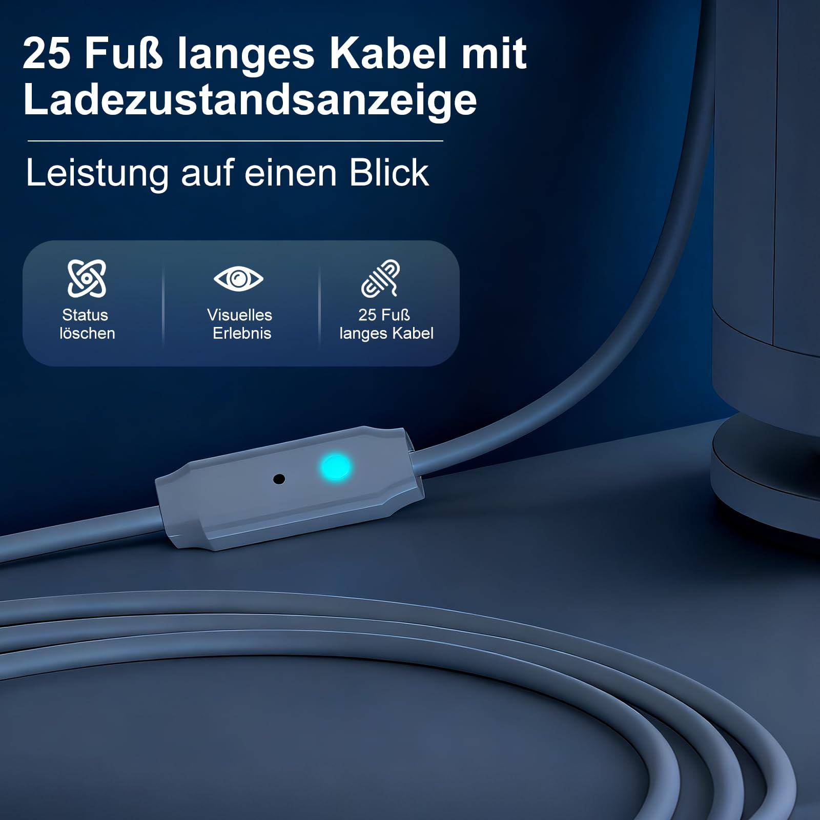 Paquete de 2 cables de alimentación y adaptadores de 7 m compatibles con Ring Spotlight Cam Plus/Pro y Stick Up Cam. Batería, cable de carga para anillo, enchufe resistente a la intemperie y cable de