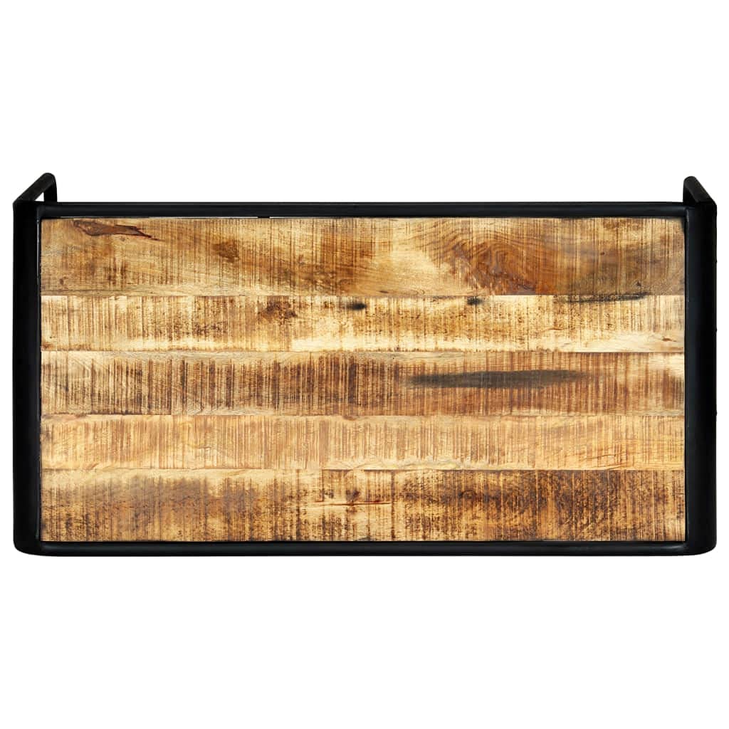 Tavolo da pranzo in legno di mango massiccio 118x60x76 cm con gambe in