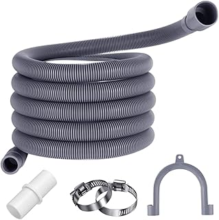 XINCHAO 2M Tuyau de Vidange Kit de Rallonge Machine a Laver Tuyau de vidange pour machine à laver Flexible D'évacuation Universel pour Machine à Laver et Lave-vaisselle