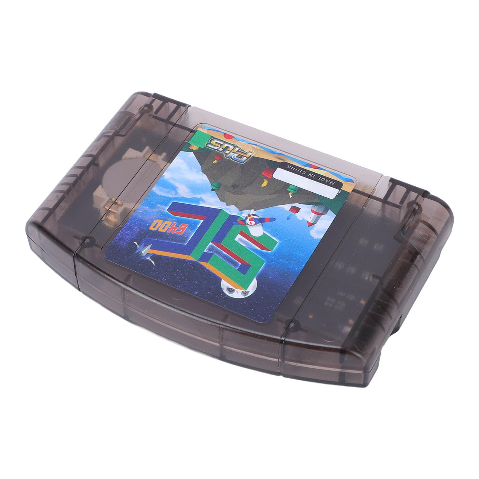 Yctze Cart64 Cartouche Flash Open Source pour N64, Cartouche Flash d'émulation 64DD, Multi-émulateur Hub avec 32 Go Intégré et USB C, Idéale pour Homebrew et Bibliothèque de Jeux Complète (Noir