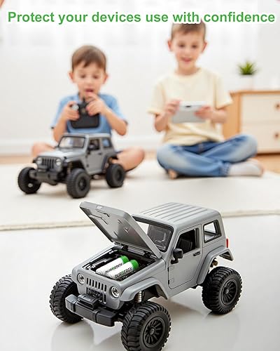 Miniatura 2 de DURNERGY Batería de litio AA, batería de litio doble A, paquete de 16 unidades de 3400 mAh, con timbre, cerrojo de bloqueo inteligente, sistema de