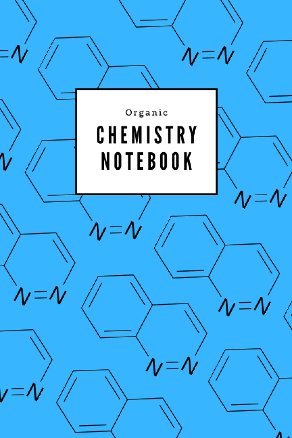 Organic Chemistry Hexagonal Notebook 6x9 inch 120 pages: Draw Perfect Hexagons for Reactions (Push those electrons!)