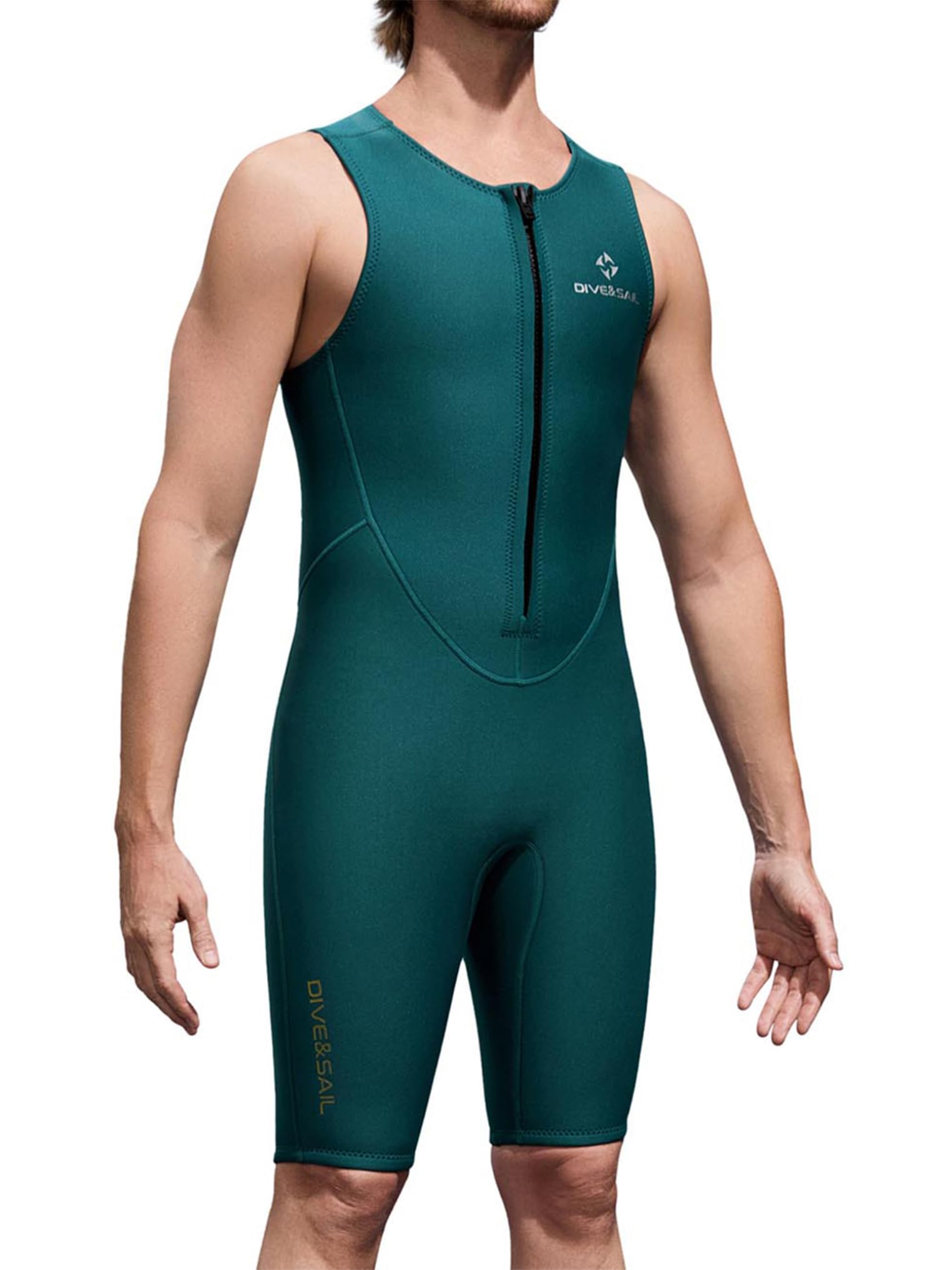 Kaerm Traje de neopreno de 2 mm de una pieza deportivo sin mangas traje de buceo corto para deportes acuáticos Snorkel Surf