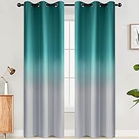 Vista 230 de SimpleHome Ombre Room Darkening Curtains 96 inches Length for Bedroom,Grommet Gradient Light Blocking Beige Gradient Window Curtains for Living