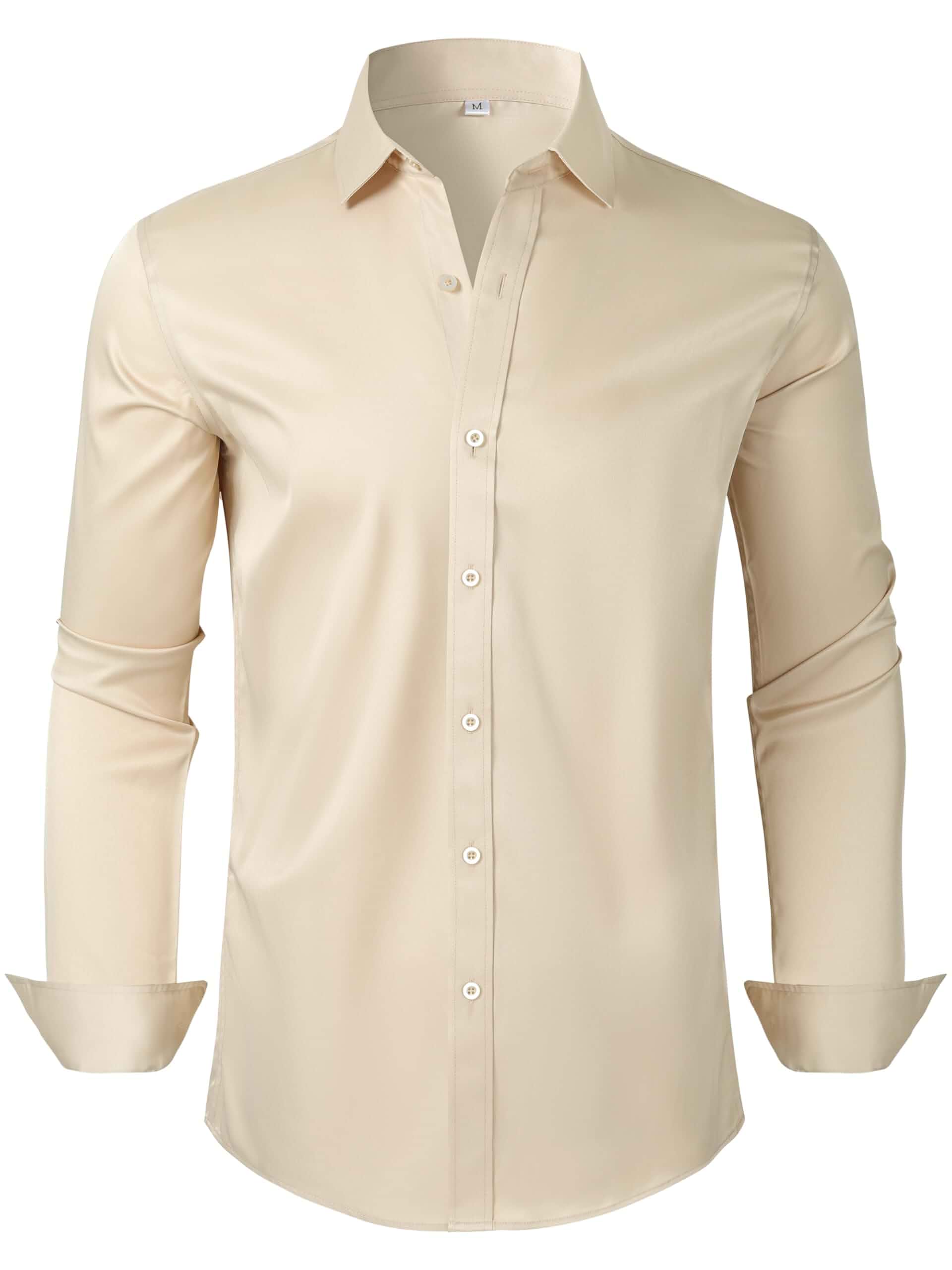 Wrinkle Resistant Men's Dress Shirt Button down Long Sleeve Business Casual Regular, Big & Tall Sizes, Regular Fit, Durable Collar & Stitching, Breathable Fabric, Non-see through, No-Pilling