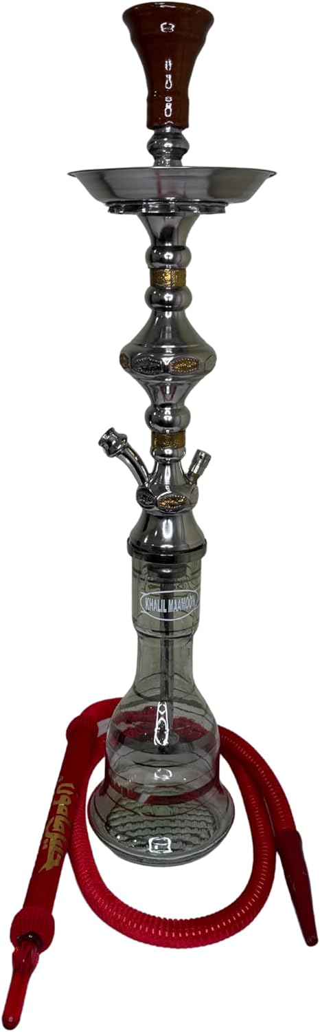 Khalil Maamoon Egyptian Hookah shisha set handcrafted, all night 1 level