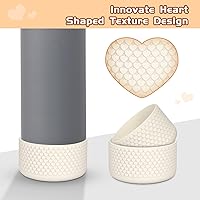 Vista 67 de WUQID Heart Shaped Texture Silicone Boot Compatible with Stanle Quencher H2.0 IceFlow Flip 20oz 30oz 40oz,Hydroo Flask 12-24oz