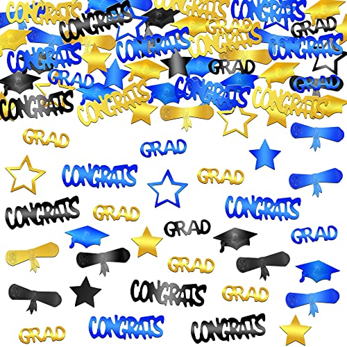 Image of Graduation Decorations 2026 - Pack of 1300 | Gold and Black Graduation Confetti 2026, Grad Table Decorations 2026 | Graduation Confetti Class of 2026 | 2026 Graduation Table Decorations, KatchOn