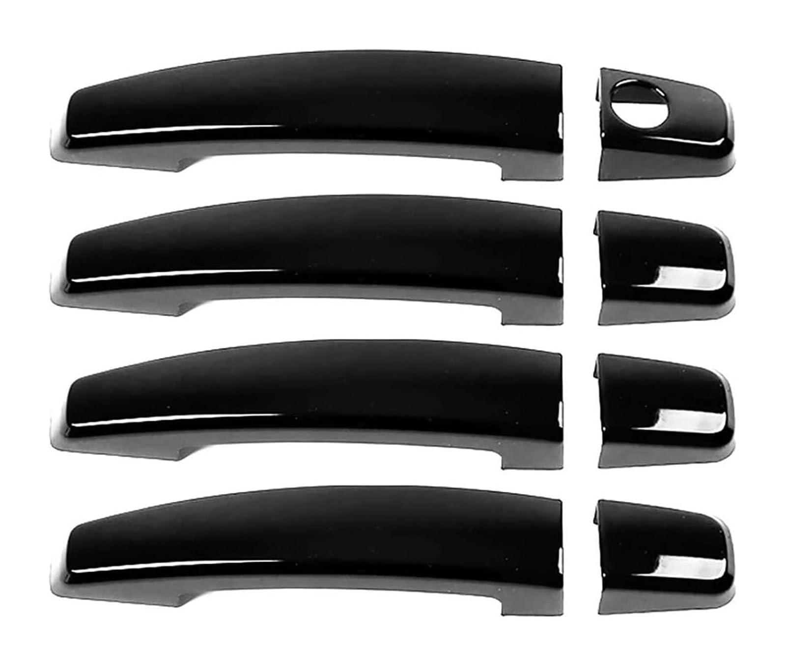 LMHGMUBVR Car Door Lock Latch Cover for Buick for Lacrosse Single Hole Door Handle Cover - Anti-Scratch Protective Upgrade Kit Bowl Modification Protector 2009-2016(Bright Black)