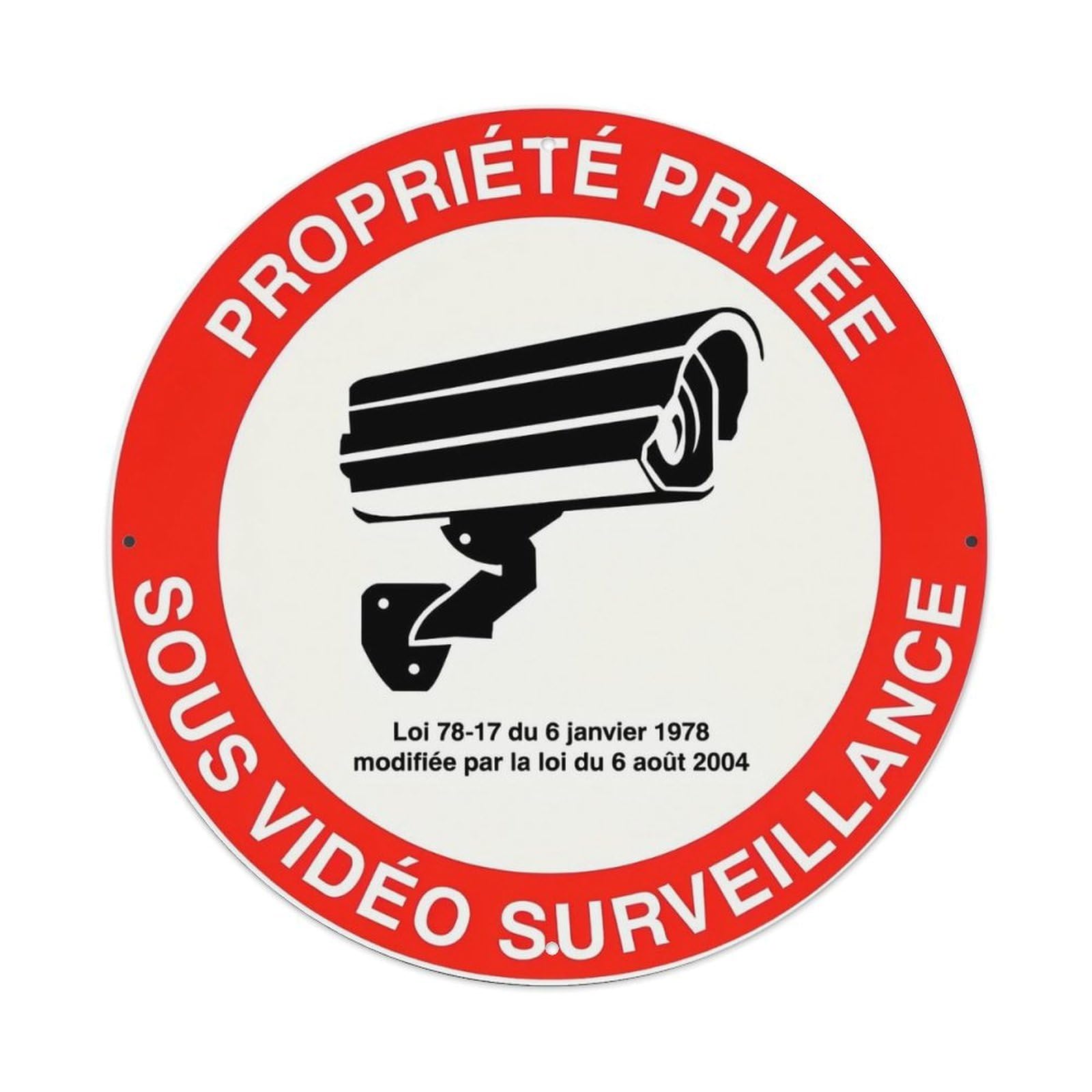 Jdyansheng Vintage Private Property Under Video Surveillance Tin Sign Metal Poster Metal Signs For Home Man Cave Bar Cafe Kitchen Laundry Room Wall Decorations 8X8 Inches