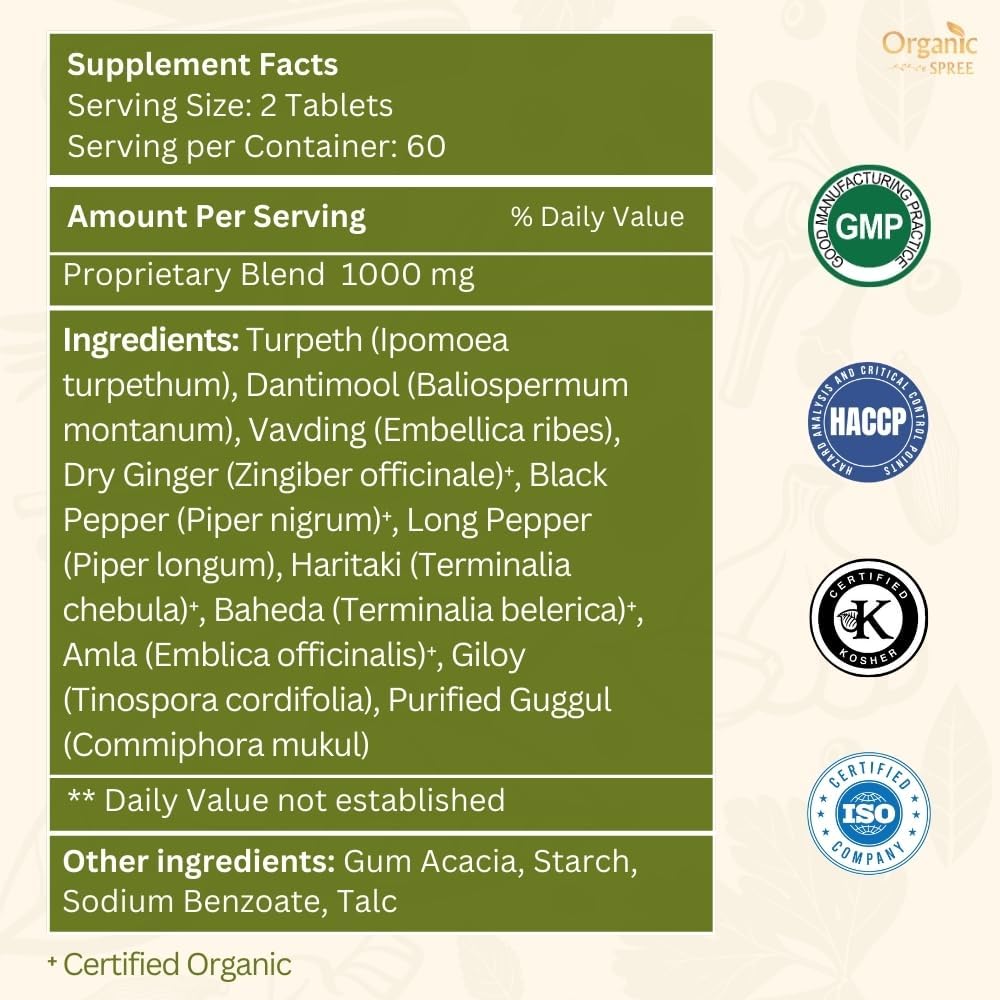 Kaishor Guggulu 120 Tablets - Supports Healthy Joints* - Ayurvedic Formulation - Certified and Vegetarian (1) - Image 4