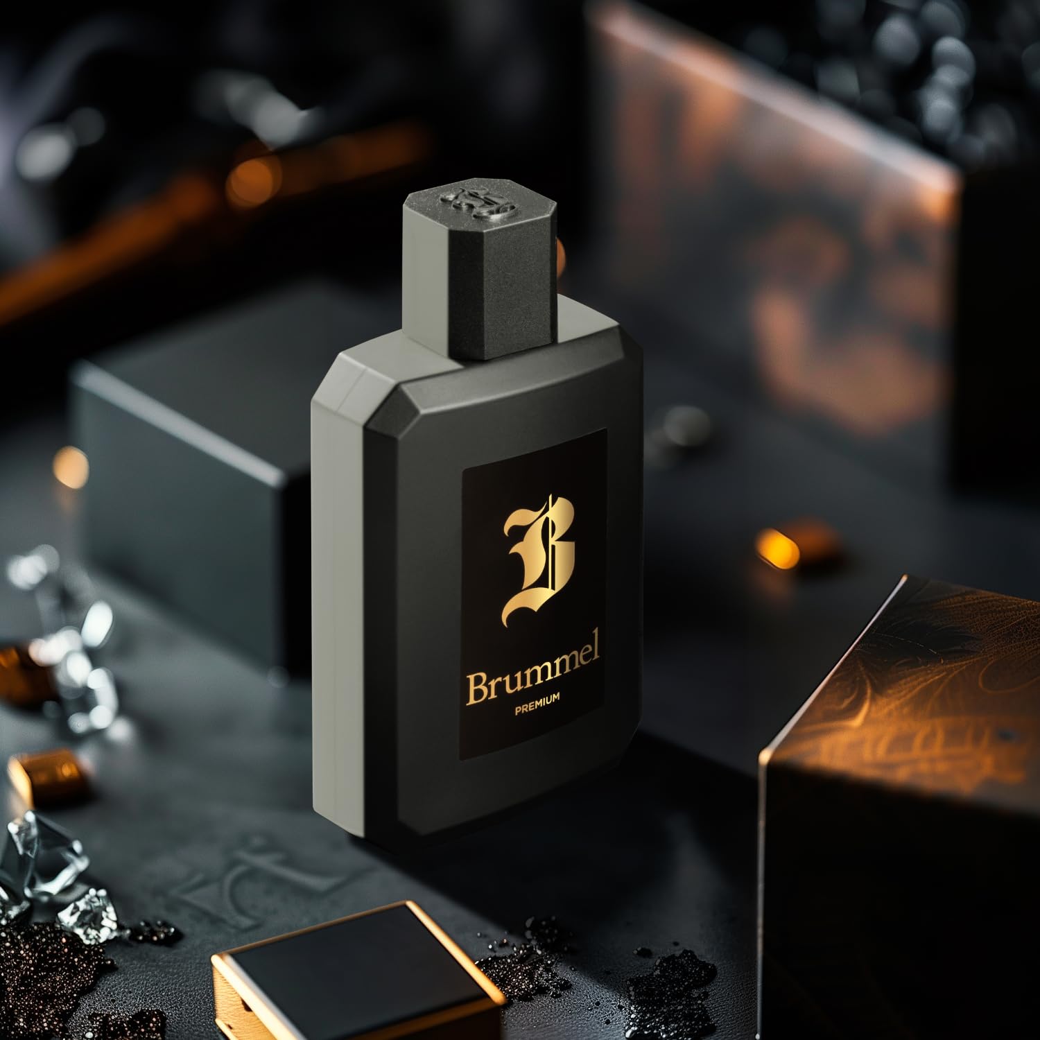 BRUMMEL - Premium 125 ml, Eau de Toilette Masculina, Agua de Colonia Hombre, Perfume Elegante y Sofisticado, Aroma Amaderado, Fragancia Fresca de Larga Duración