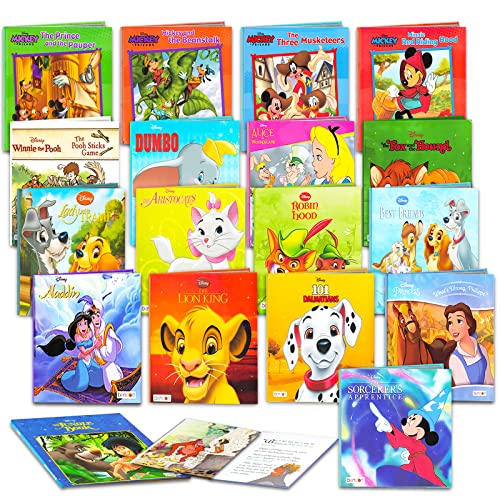 Image of 18 Bulk Books for Kids Toddlers -- Assortment Includes 18 Disney Books Bedtime Stories, Hardcover (No Duplicates)