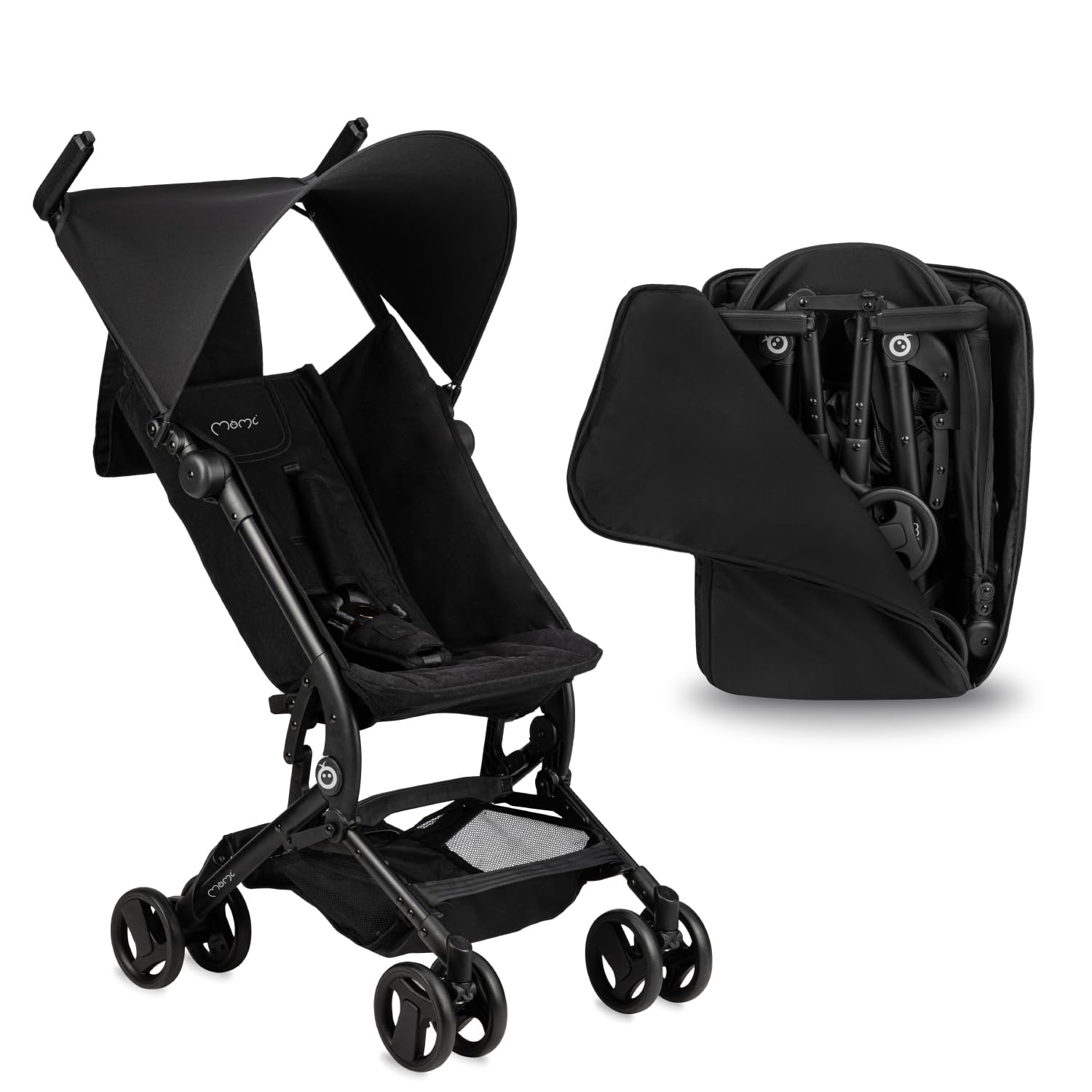Poussette MoMi GRACE enfant 6 mois 15 kg pliable harnais sécurité 5 points panier courses