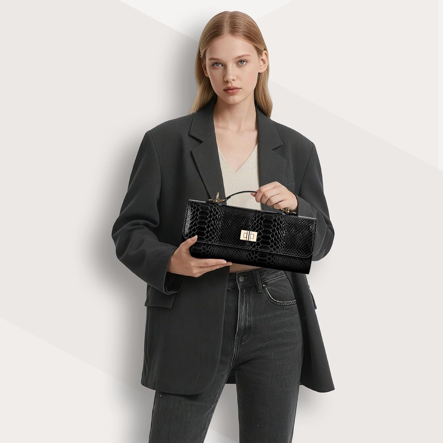 ERKOON Evening Bag Clutch Purses Women Handbag for Formal Wedding Party Cocktail Prom Crossbody Envelope Bag - Image 2