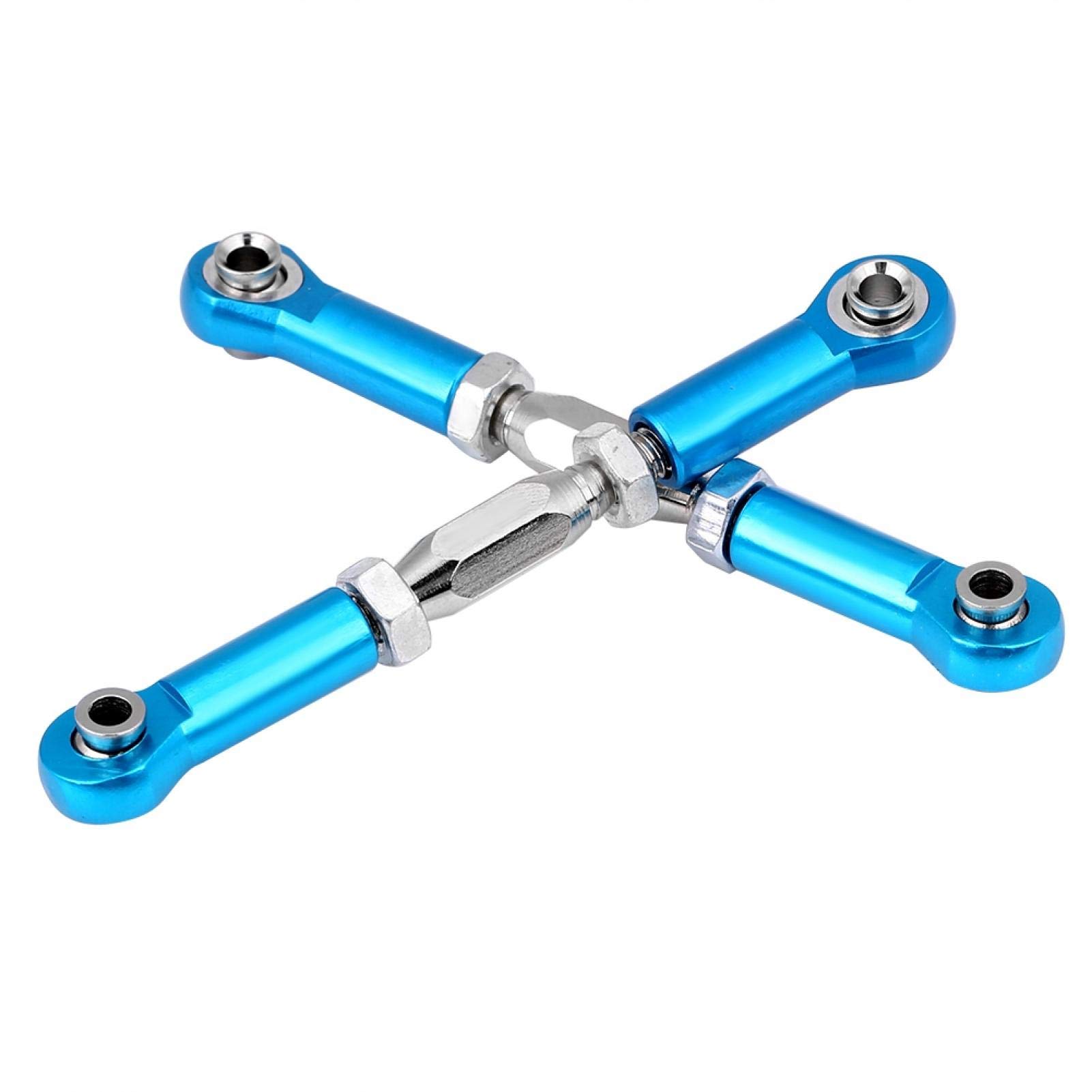Par De Varillas De Dirección De Aluminio Para RC HSP 94111/94188 – 71 Mm, Color Azul
