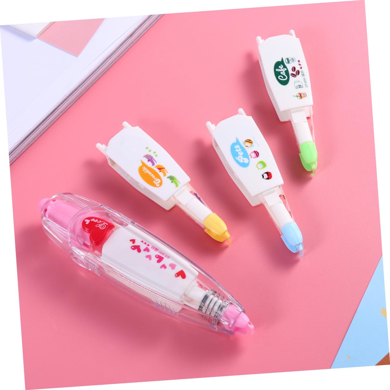 STOBOK 3-Teiliges Set Schulbedarf das Band Korrekturband correction pen sachen für kinder bürobedarf snail essence kuschelig büromaterial schul sachen kawaii Klebeband mit Kern einstellen
