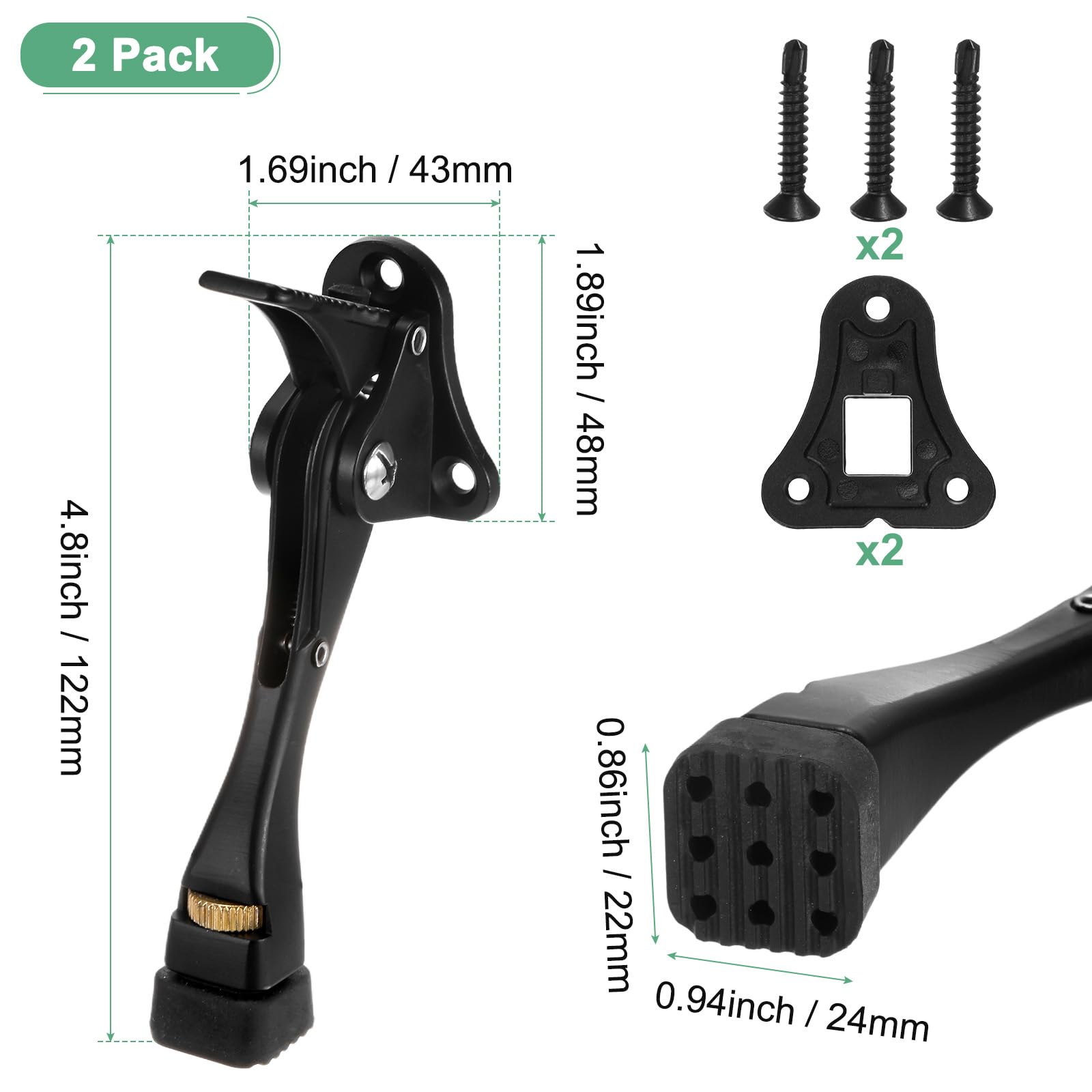 M METERXITY 2-Pack Door Stoppers - Image 3