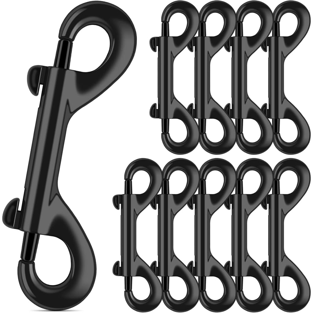 Ehwisbe Bolt Snaps Hooks 3.5 Inch Double Ended(10 Pack)- 110Lbs Load Capacity For Water Buckets For Dogs Leashes Horse Feed/Hammocks