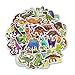 50 pièces de stickers muraux dinosaures bricolage décoratif animal scrapbook enfants chambre pépinière fête d'anniversaire valise planche à roulettes