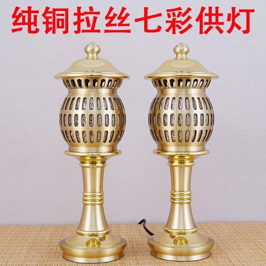 清末　宣統年製 純銅製　ランプ　油灯　阿彌陀仏　供奉 供養へ アンティーク 清末 宣統年製 純銅製 ランプ 油灯 阿彌陀仏 供奉 供養へ