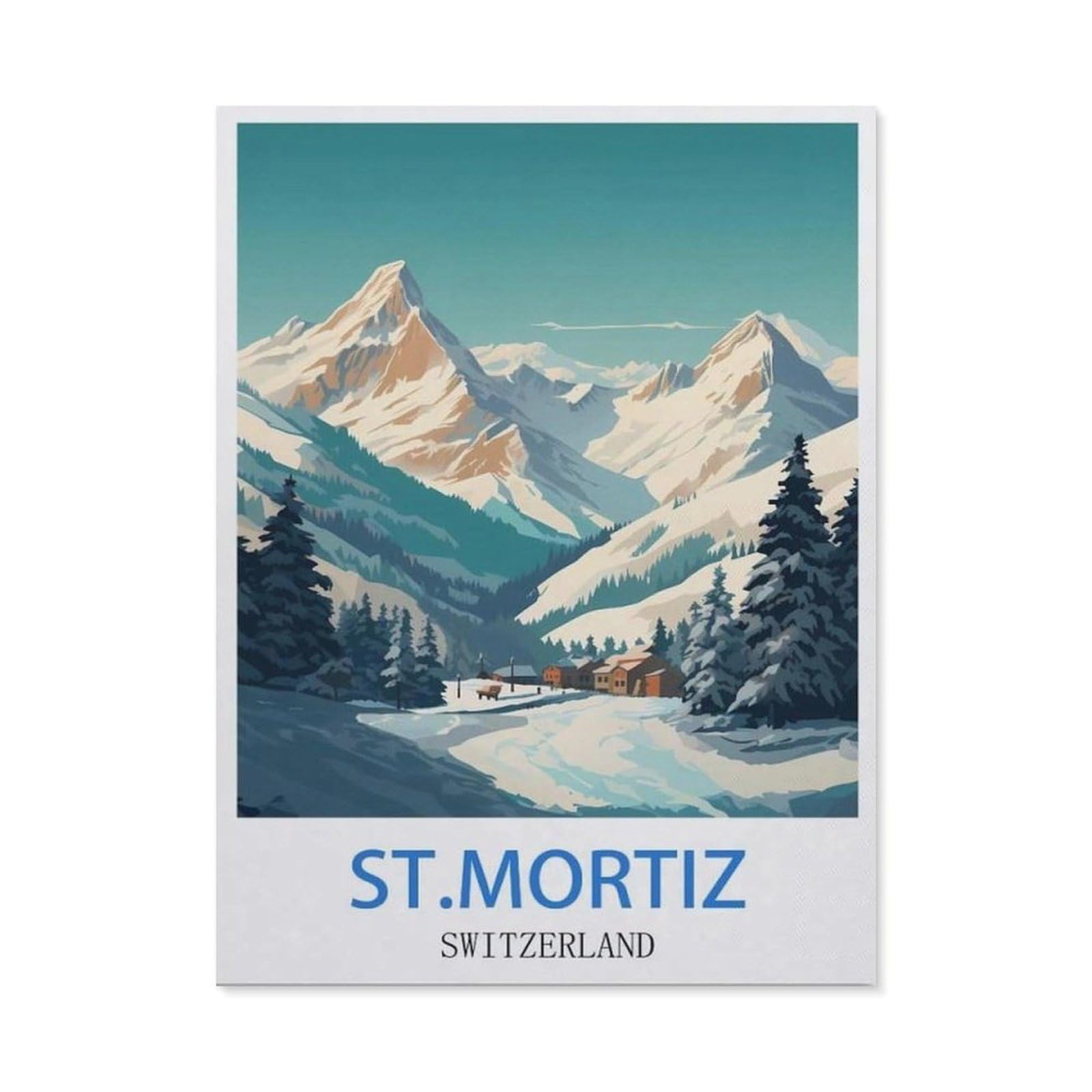 BEAYODKP 5D Diamond Painting Kits，St.mortiz Switzerland（50x60cm）