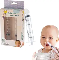 Seringa 10ml Para Lavagem Nasal Kit Com 2 unidades Premium