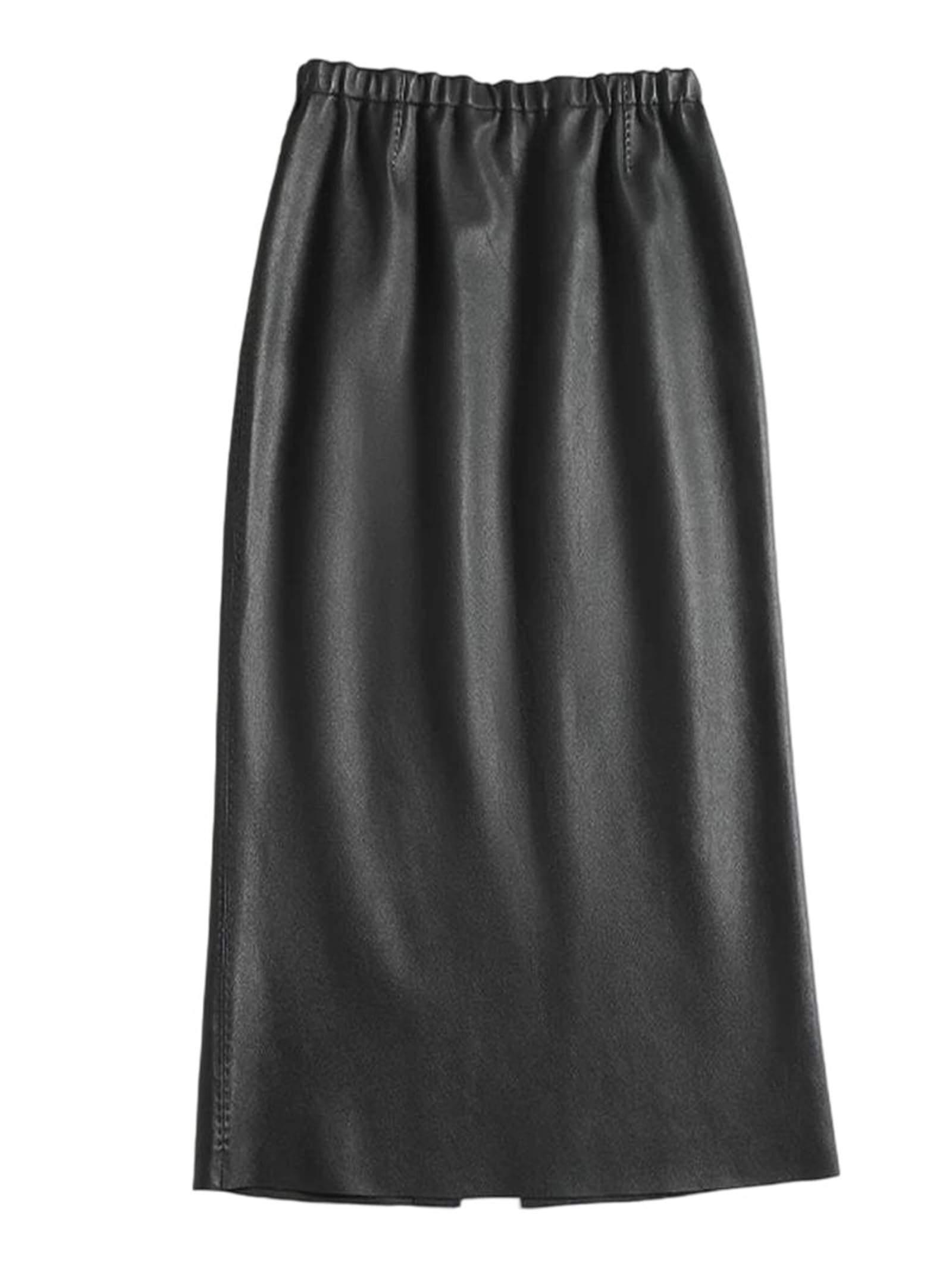Womens Mermaid Midi Skirt High Waist Slim Fit with Slit X Shape Wrap Design Elegant Long Skirt Classic