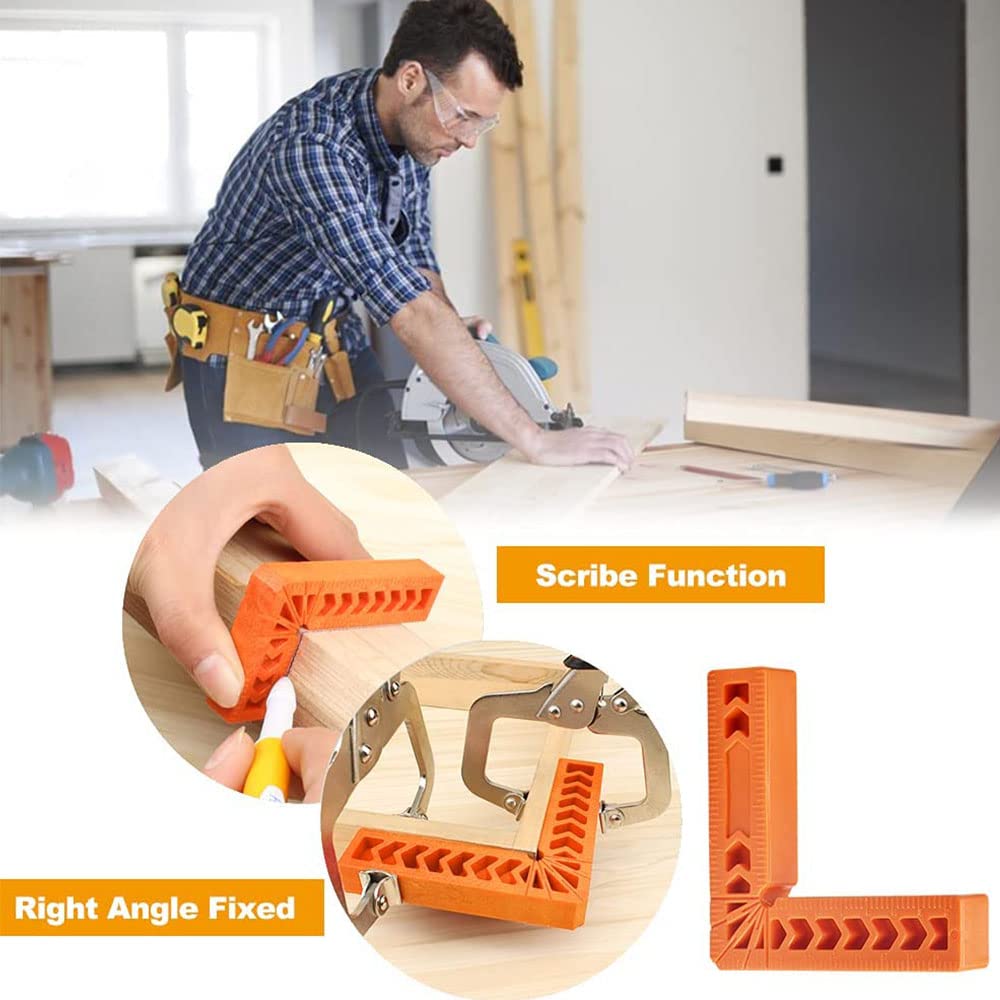 Yufana 8 Pcs Right Angle Clamps 90 Degree,Corner Clamp L-Type Corner Positioning Right Angle Clamps Positioning Squares Clamp,for DIY Picture Frames - View #8