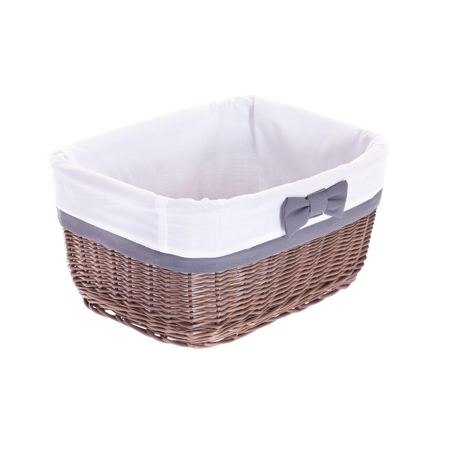 Panier en osier contre le désordre et corbeille de rangement pour cadeaux de baptême