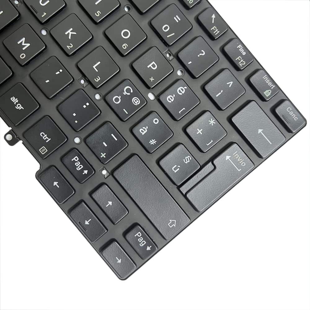 Gintai Italienisch Italiano Tastiera per dell Latitude 7400 7410 5400 5401 | 5410 5411 3400 0V2RM9 V2RM9 PK132EE3B18 SN7282BL Keyboard Backlit Laptop Tasatatur retroilluminata