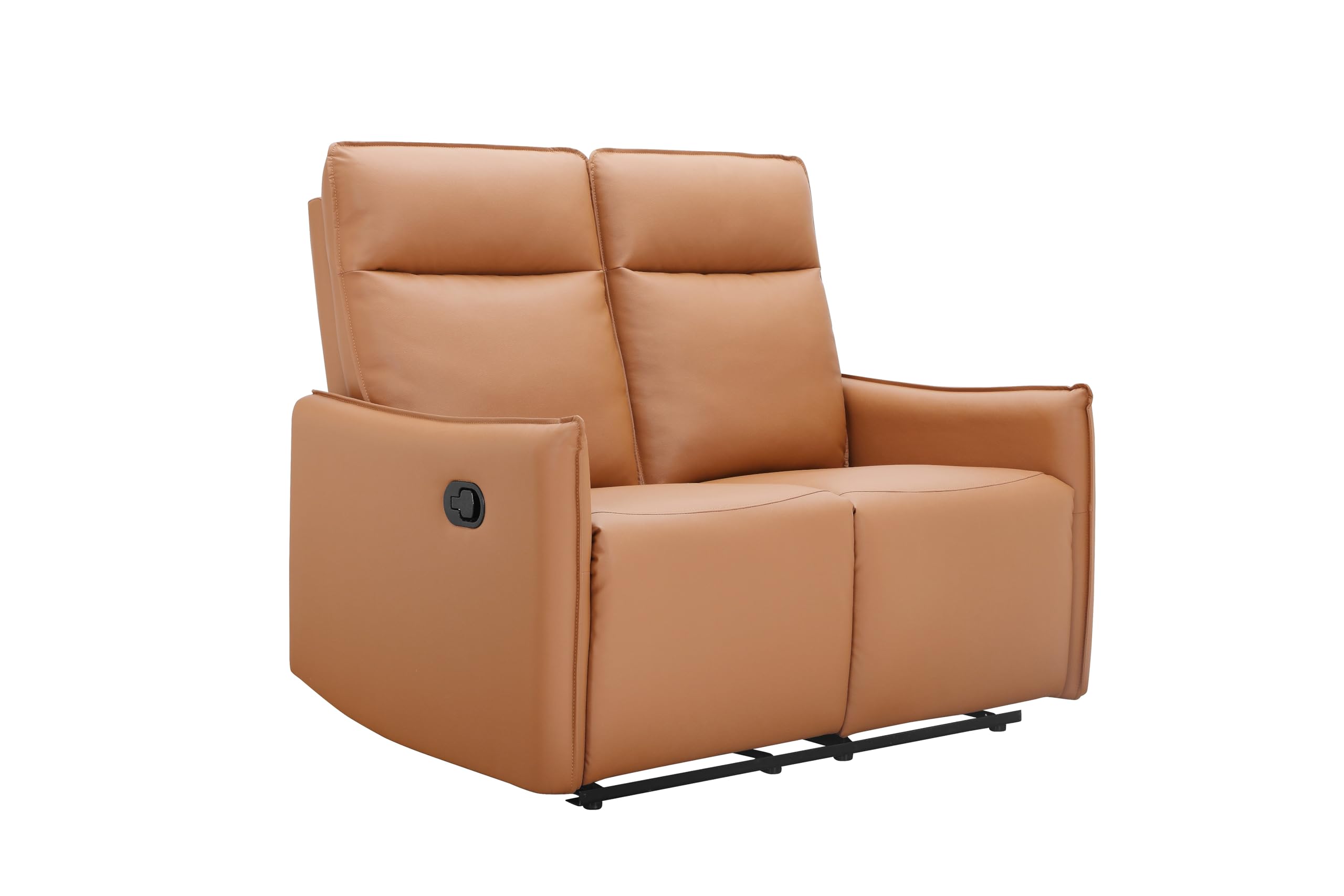 Dorel Home Red Lugo 2-Seat Sofa Man Cognac Pu