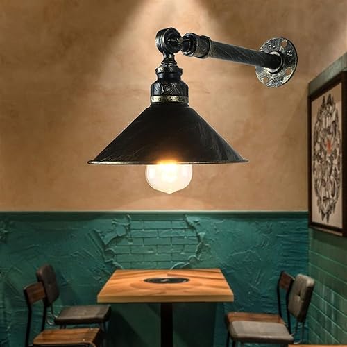 Miniatura 3 de Loft Retro Industrial Style Bar Cafe - American Restaurant Wrought Iron Wall Light Decoration Rotating Water Pipe Lamp,for Living Room