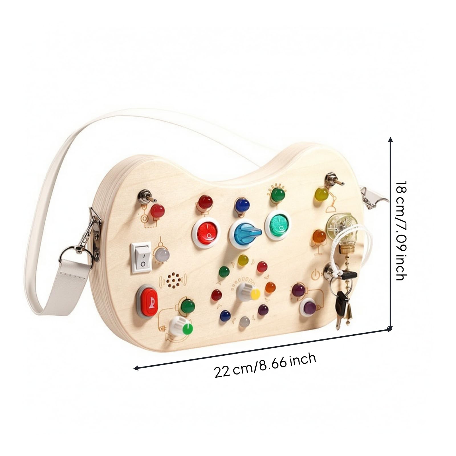 MagiDeal Tavola Sensoriale in Legno Multiactività |, Pannello Sensoriale, Didattico, Giocattolo, per, Casa, Neonati