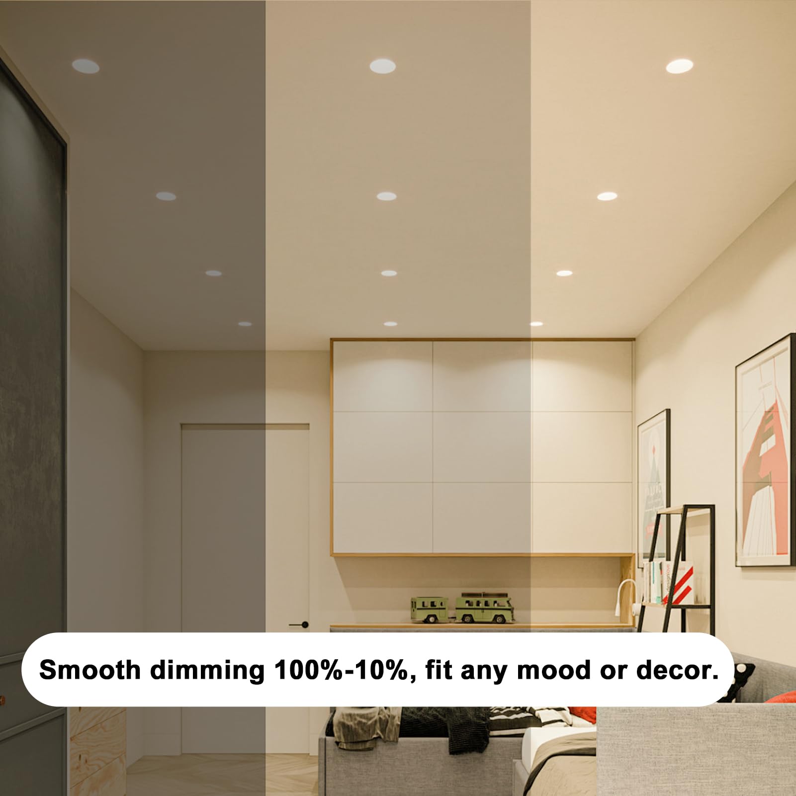 PAR30 LED Bulbs UL Listed, Dimmable Light Bulb, 11 Watt(75W Equivalent) Spotlight, E26 Base, 3000K Warm White Flood Light Bulbs for Living Room Kitchen Hotels Showroom, Indoor/Outdoor (6 Pack)