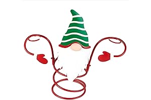 Holiday Inspired Wine Holder - Rustic Gnome Design Wine Bottle and Glass Holder Freestanding Countertop