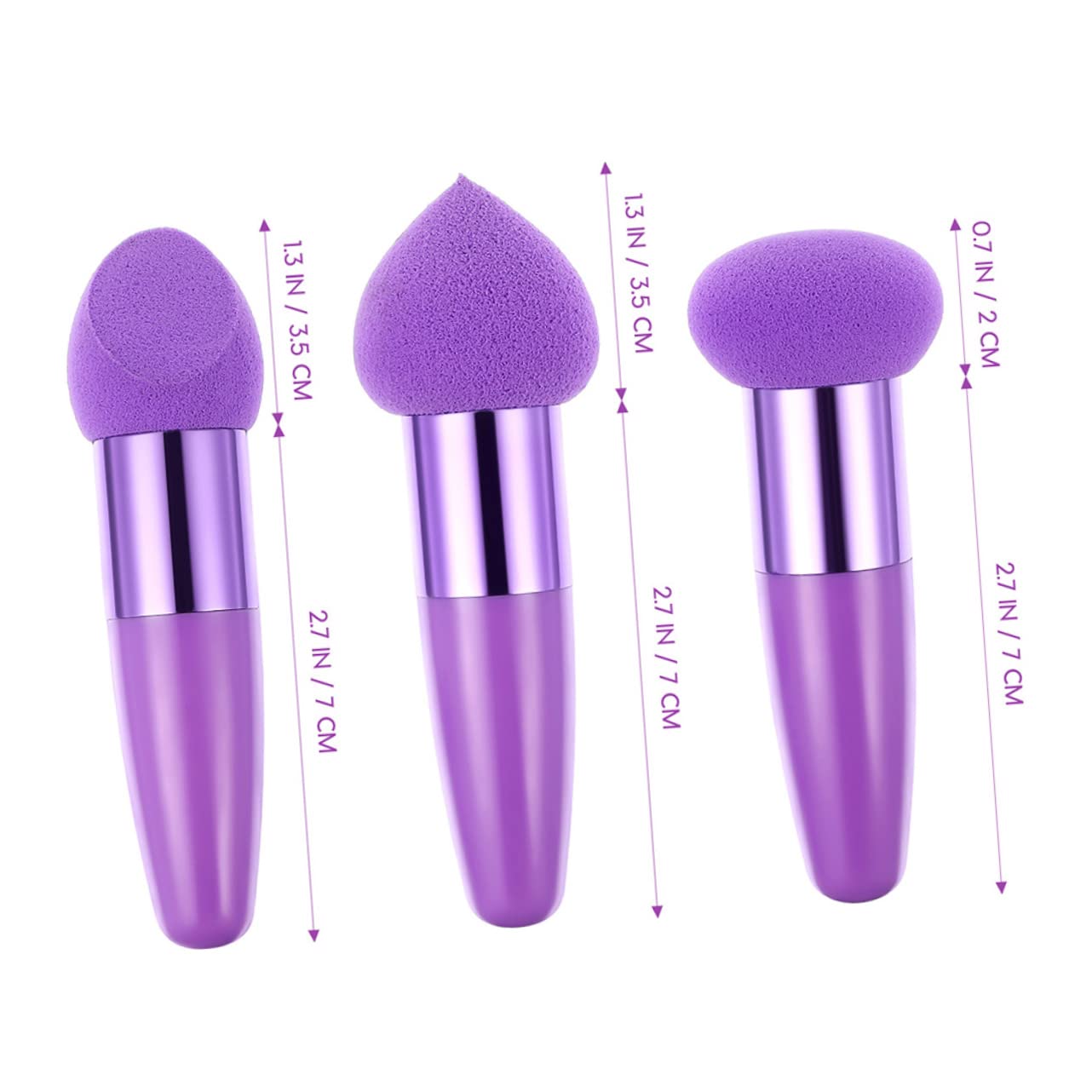 MAGICLULU 5 Sets Make-up-schwamm-pinsel-set Damen Handheld Make-up-stifte Make-up-quaste Make-up-schwämme Zum Mischen Von Make-up-tools 6 Stück * 5