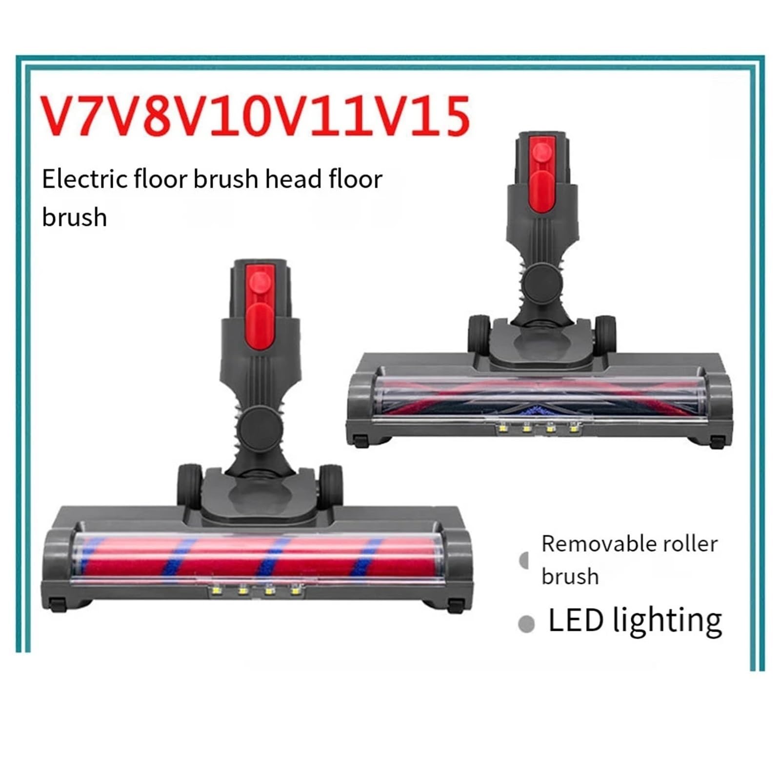 Akcesoria do narzędzi z elektryczną głowicą szczotki podłogowej, kompatybilne z odkurzaczami Dyson, V8 V7 V10 V11 V15