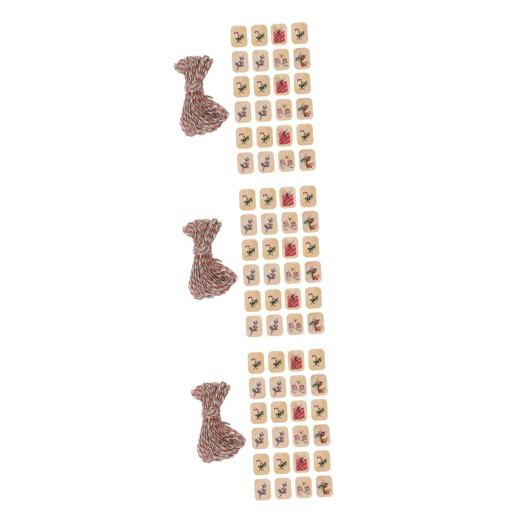 Beavorty 3 Set Cartellino Natalizio Grazie Etichette Tag Abbellimento Natalizio Spago Natalizio Carta Di Benedizione Di Natale Etichette Natalizie Cartellini Appesi Carta Kraft 250 Pezzi*3
