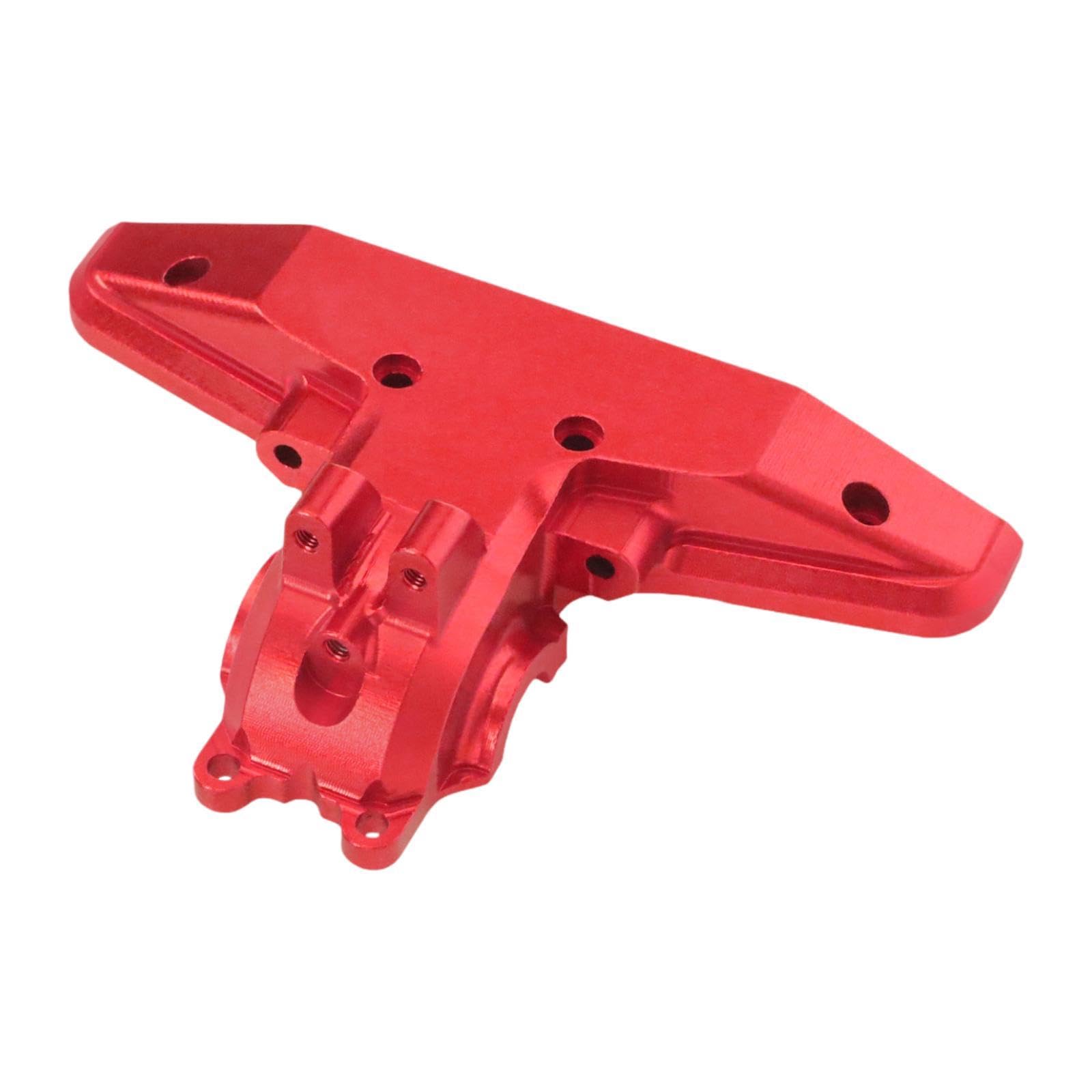 RC Car Copertura Cambio Ingranaggi Rear Pezzo Elemento Sostitutivo Posteriore Compatibile CNC Alluminio Adatta per Auto Radiocomandate, Rosso