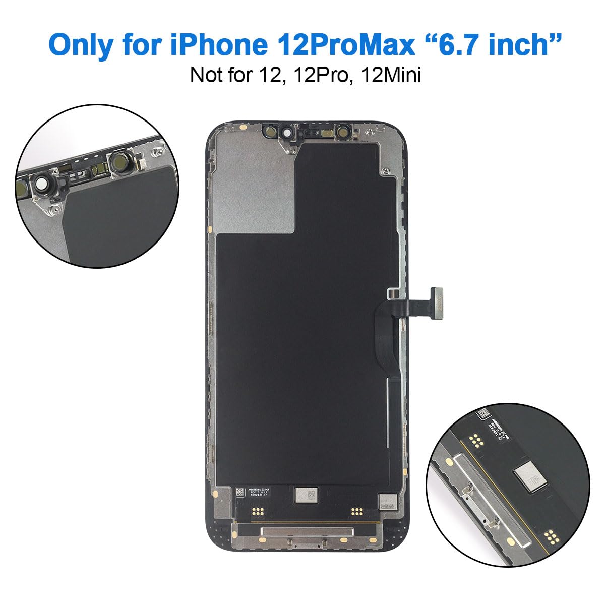 EFaith Écran pour iPhone 11 Pro 5,8" LCD Full HD Ecran de Rechange 3D Tactile Digitizer Assembly avec Kit De Réparation Complet + Protecteur D'écran + Adhésif Étanche Modèle A2160/A2217/A2215 (LCD)
